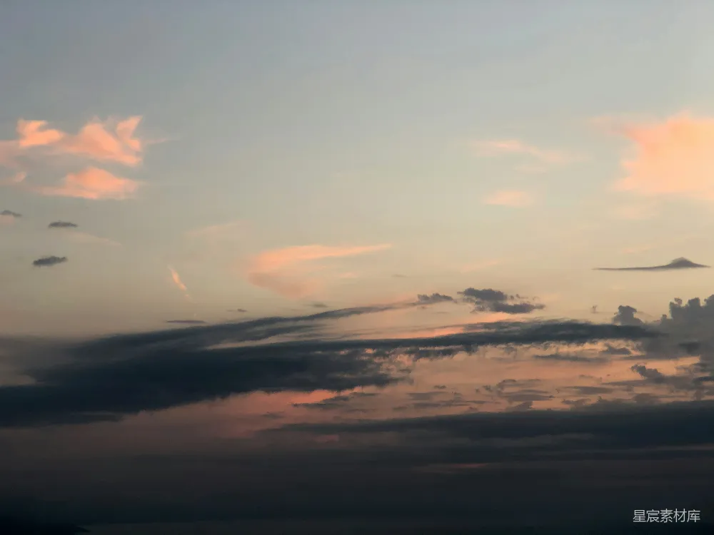 高清摄影 天空 日落 云朵 宁静 自然 日落时分的云海