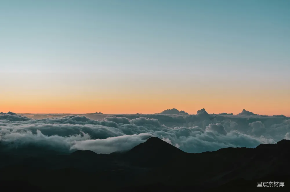 高清摄影 自然风光 日出 云海 山脉 宁静 云海日出