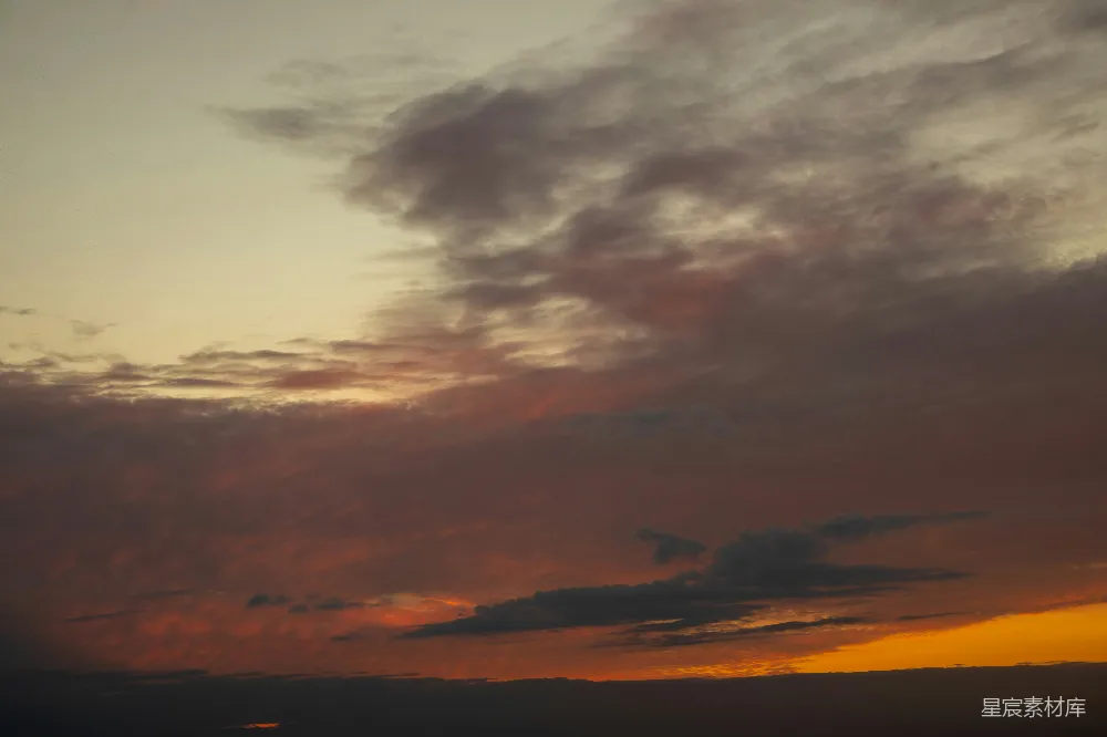 高清摄影 天空 日落 云彩 自然 宁静 日落时的天空