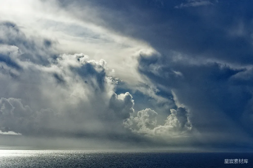 高清摄影 云彩 海景 天空 自然风光 宁静 海天一色，云彩奇观
