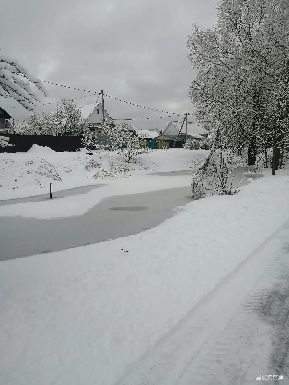 高清摄影 雪景 乡村 冬季 自然风光 宁静 冬日乡村雪景