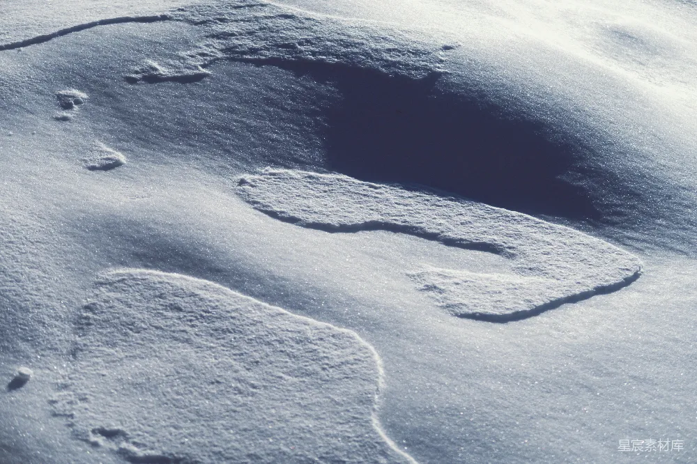 高清摄影 雪地 自然 轨迹 冬季 户外 雪地上的自然轨迹