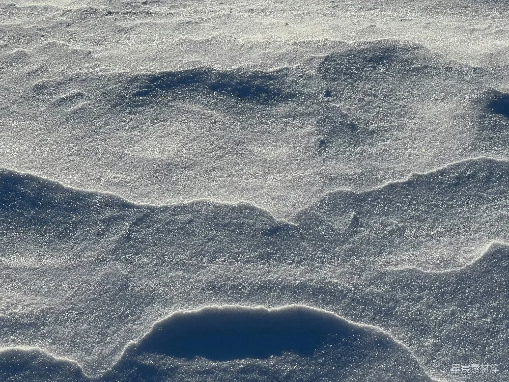 高清摄影 雪地 光影 纹理 自然 冬季 雪地上的光影纹理