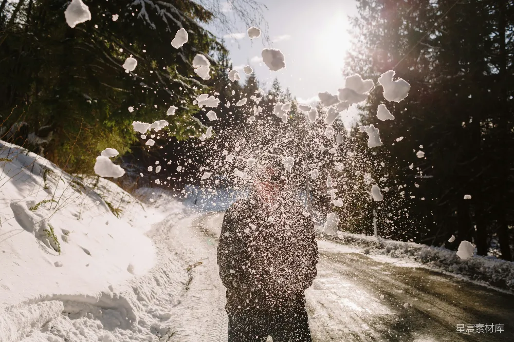 高清摄影 冬日 玩雪 欢乐 自然 户外 冬日玩雪的欢乐时光