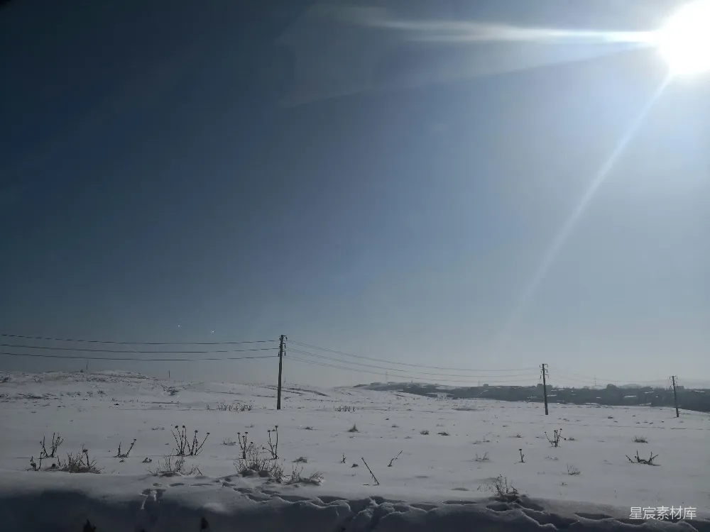 高清摄影 雪景 冬季 乡村 自然风光 户外 冬日的雪景