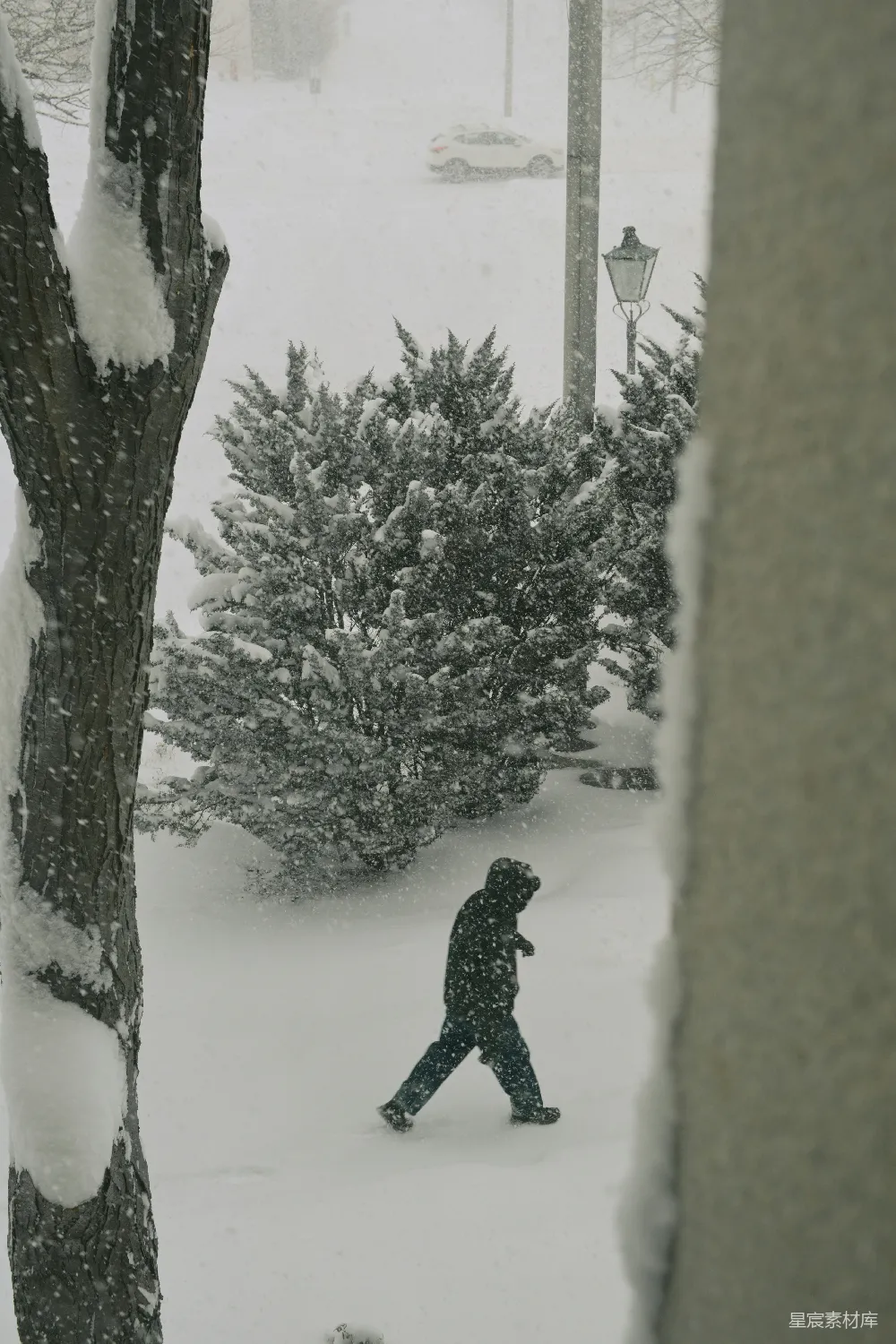 高清摄影 雪景 冬季 人物 自然 城市 雪中漫步