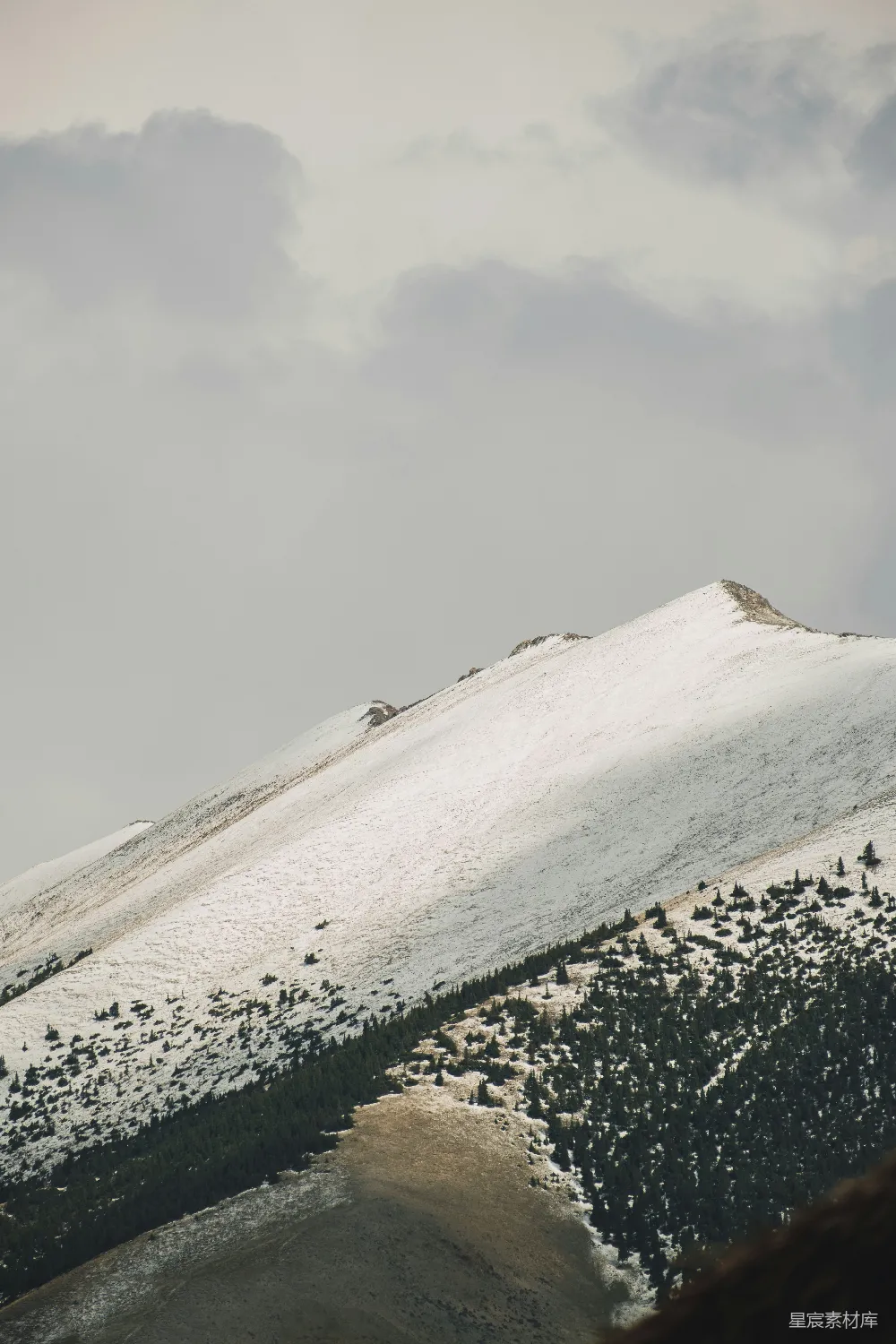 高清摄影 山峰 雪景 自然风光 户外 宁静 雪覆盖的山峰
