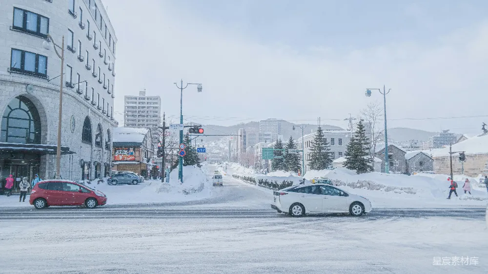 高清摄影 雪景 城市 街道 冬季 城市风光 雪中的城市街景