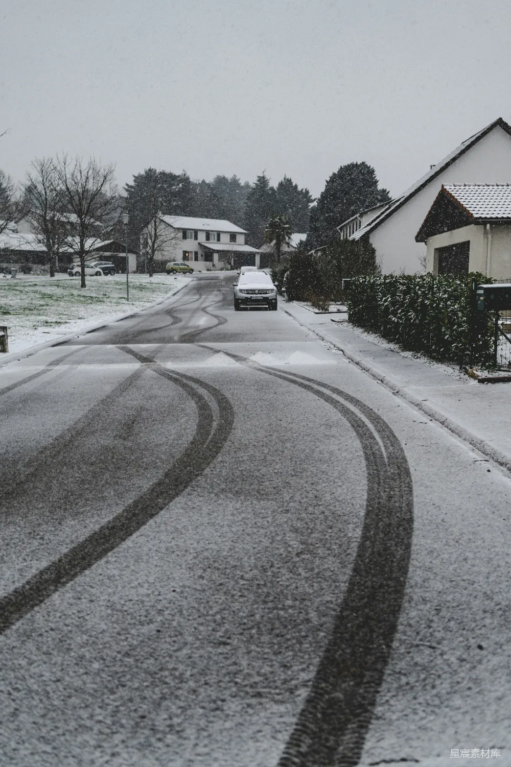 高清摄影 雪景 乡村 冬季 道路 宁静 雪中的乡村小路