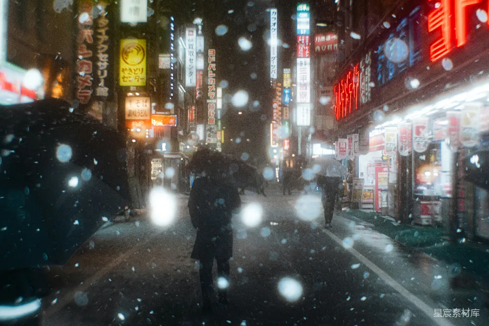 高清摄影 雨夜 霓虹灯 都市生活 夜晚 街头 雨夜霓虹下的城市街景
