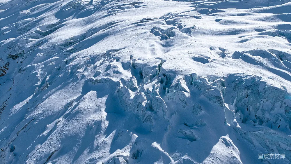 高清摄影 雪山 冰川 自然风光 极地 航拍 雪山冰川的壮丽景色