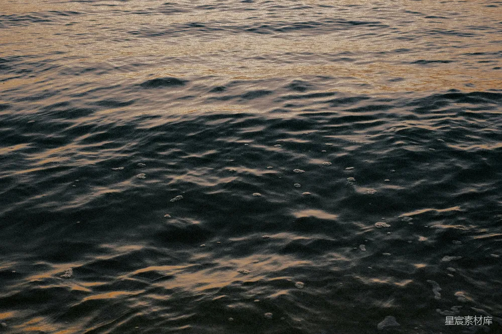 高清摄影 海面 夕阳 波纹 自然风光 宁静 夕阳下的波光粼粼