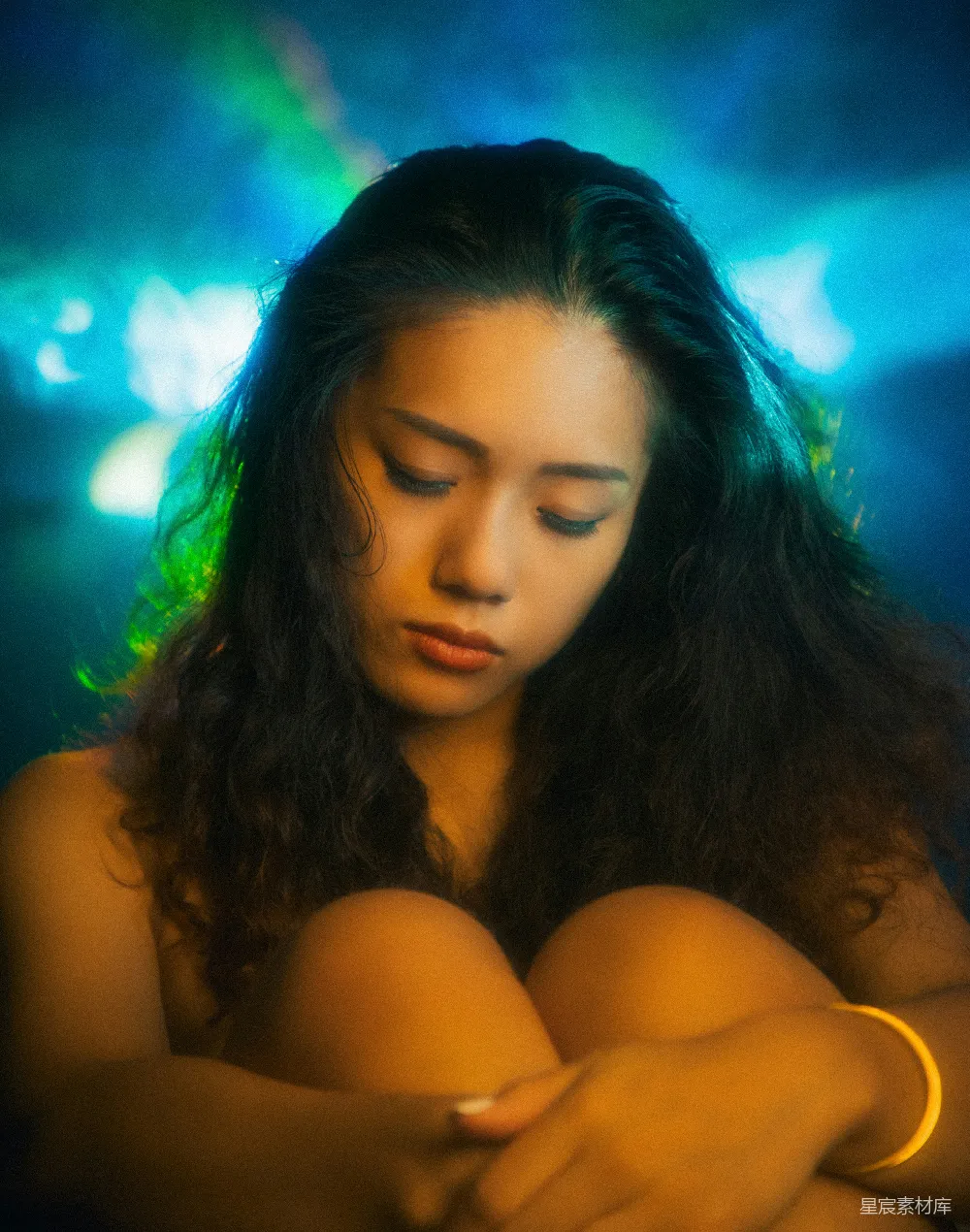 高清摄影 夜景 情感 女性 情绪 都市 夜色中的沉思