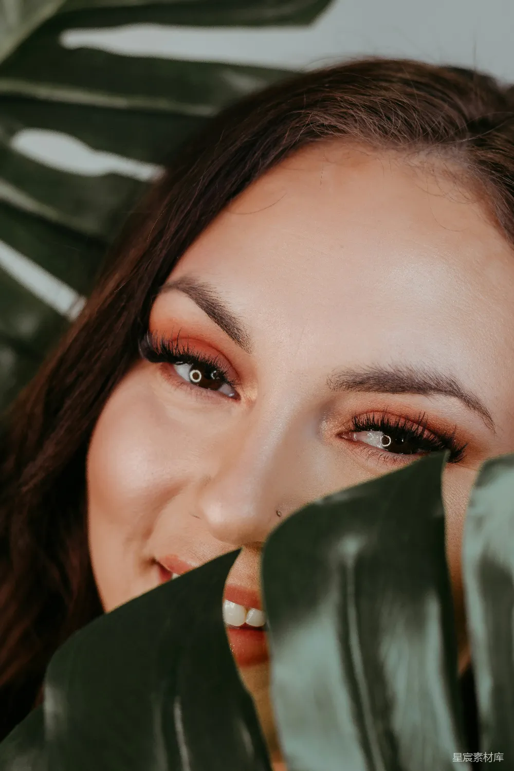 高清摄影 自然 女性 植物 清新 自然美 自然与美的邂逅