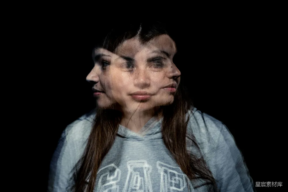 高清摄影 肖像 多重曝光 女性 艺术 抽象 多重曝光的女性肖像