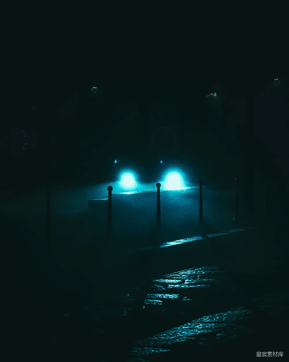 高清摄影 夜间隧道内灯光开启