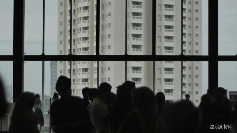 高清摄影 城市 剪影 建筑 人群 现代 城市中的剪影