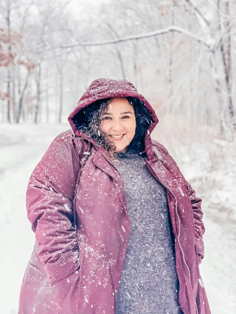 高清摄影 雪景 笑容 户外 冬季 自然 冬日欢乐时光