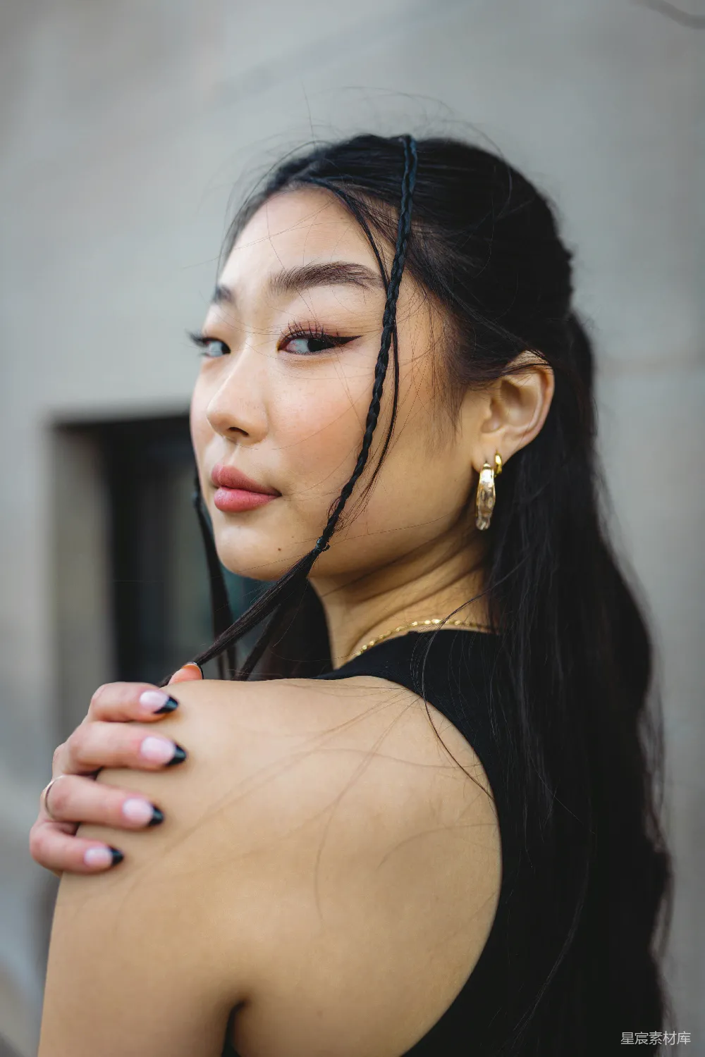 高清摄影 时尚 女性 特写 侧脸 发型 时尚女性的侧脸特写