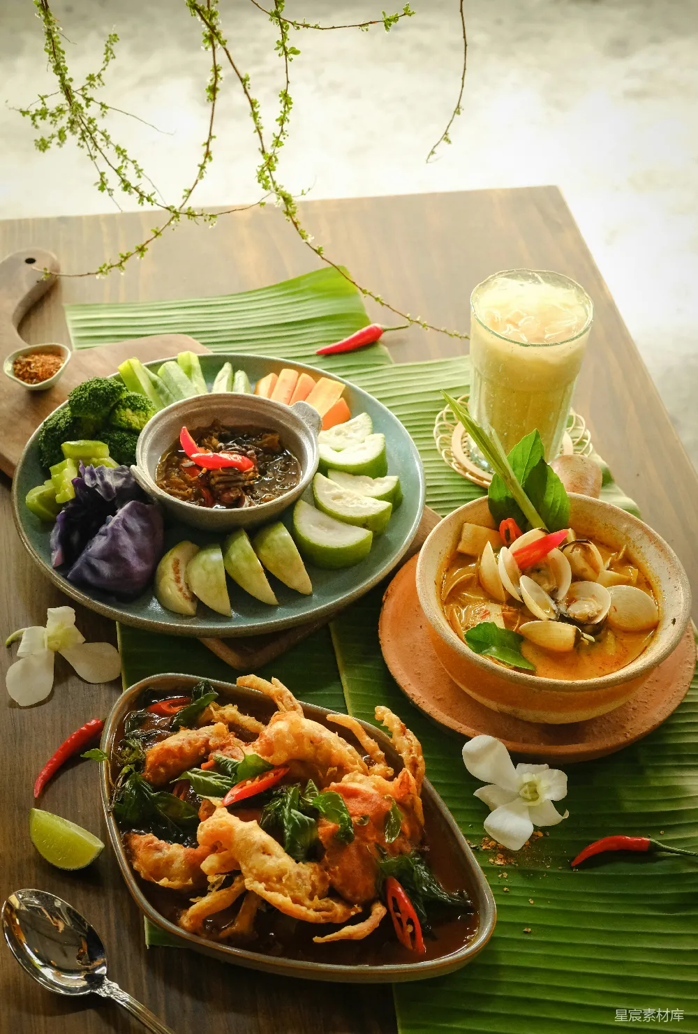 高清摄影 泰式料理 美食 泰国菜 餐桌布置 美食摄影 泰式美食大集合