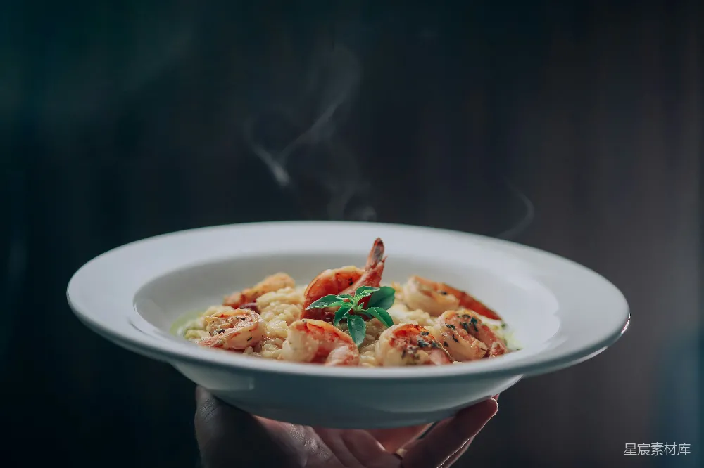 高清摄影 意大利面 美食 热气 海鲜 美食摄影 热气腾腾的海鲜意大利面