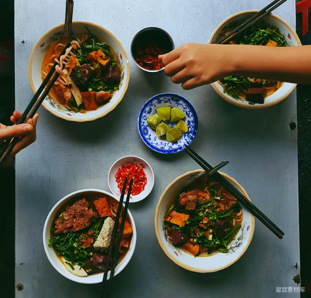 高清摄影 越南 河粉 牛肉 美食 用餐 越南牛肉河粉