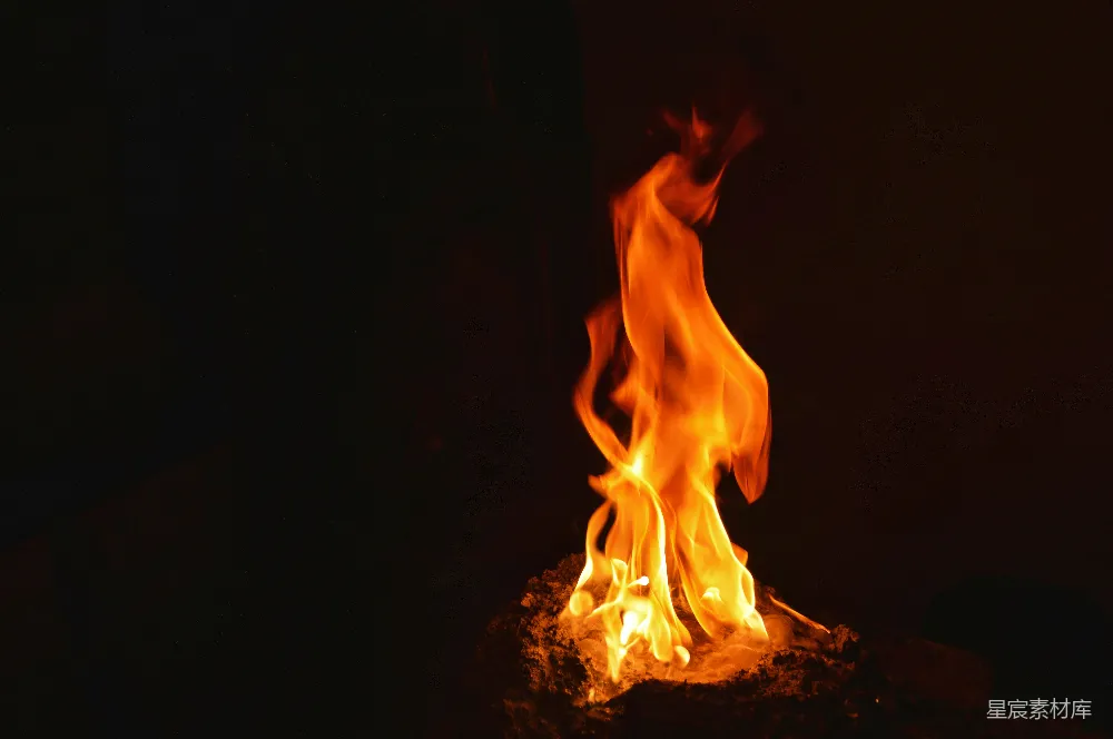 高清摄影 火焰 夜晚 篝火 自然 温暖 夜晚篝火