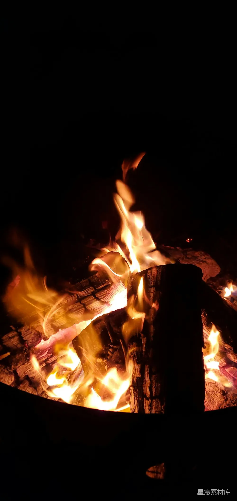 高清摄影 篝火 温暖 夜晚 自然 户外 篝火的温暖
