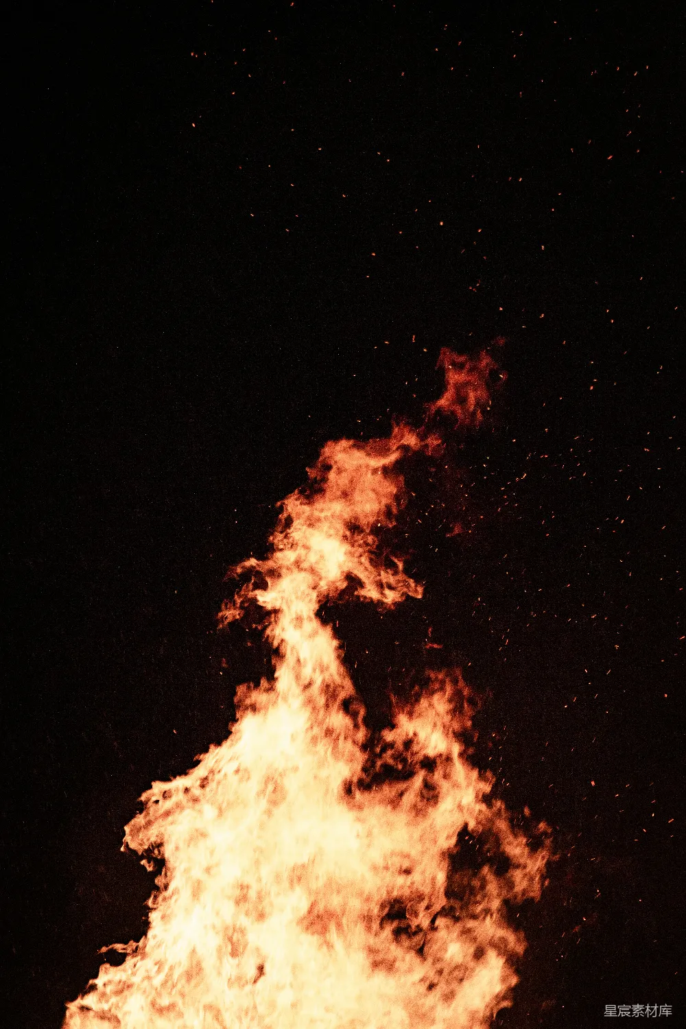 高清摄影 火焰 夜景 自然 艺术 氛围 夜空中的火焰