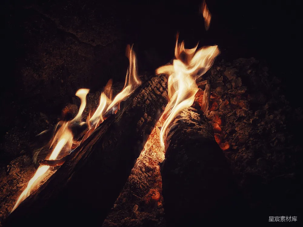 高清摄影 篝火 温暖 夜晚 自然 生活 温暖的篝火夜晚