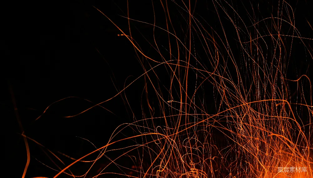 高清摄影 火花 动态 抽象 夜晚 艺术 火花飞舞的瞬间