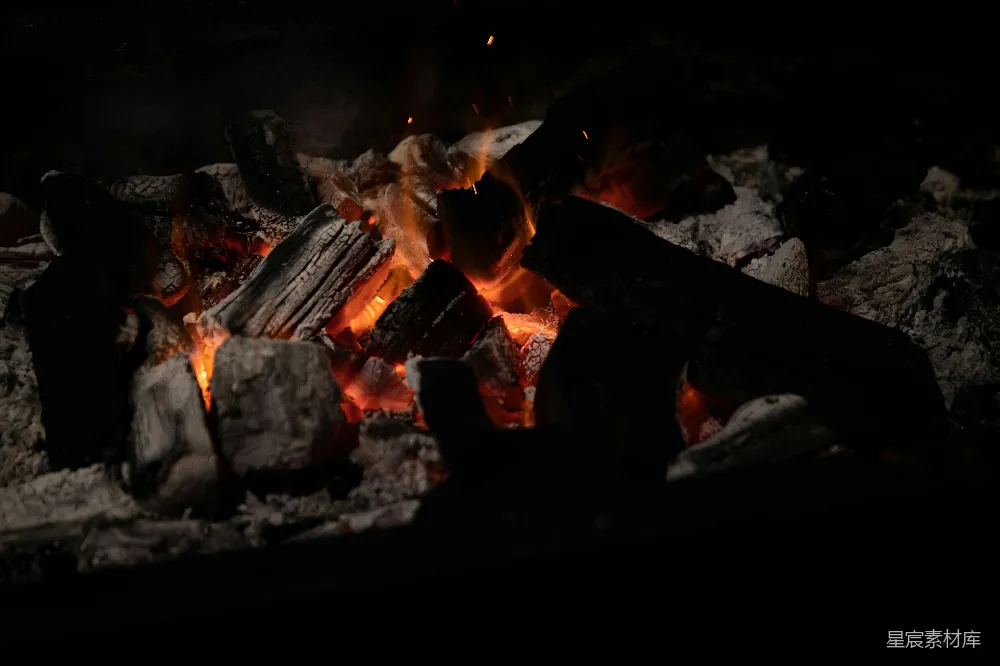 高清摄影 篝火 夜晚 温暖 自然 户外 夜晚的篝火
