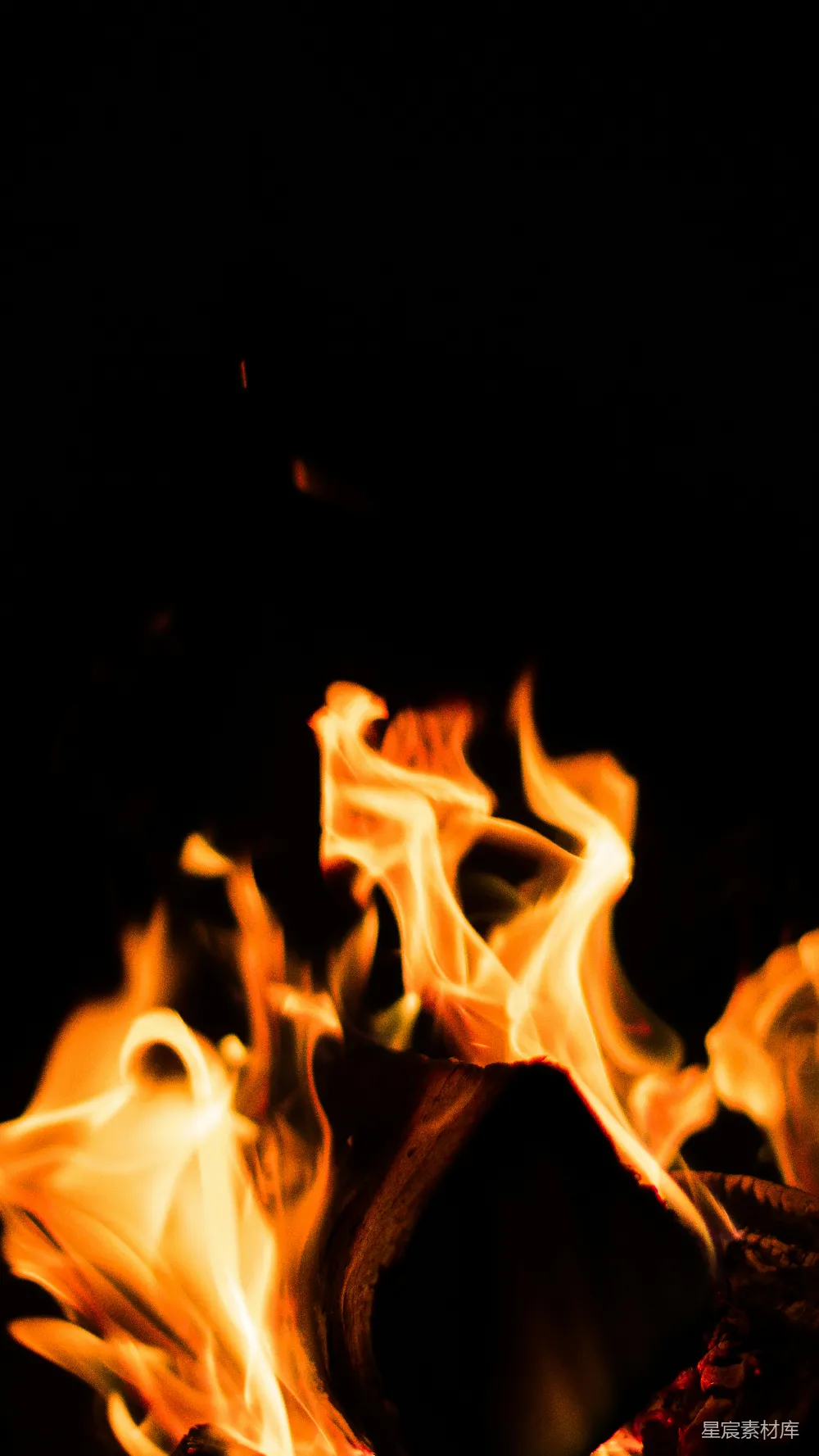 高清摄影 火焰 温暖 自然 夜晚 篝火 燃烧的火焰