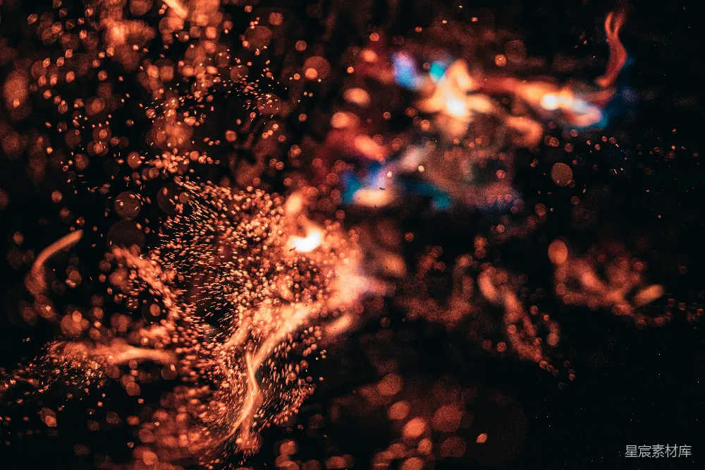 高清摄影 夜景 光绘 动态模糊 自然美 艺术摄影 火花与光的舞蹈