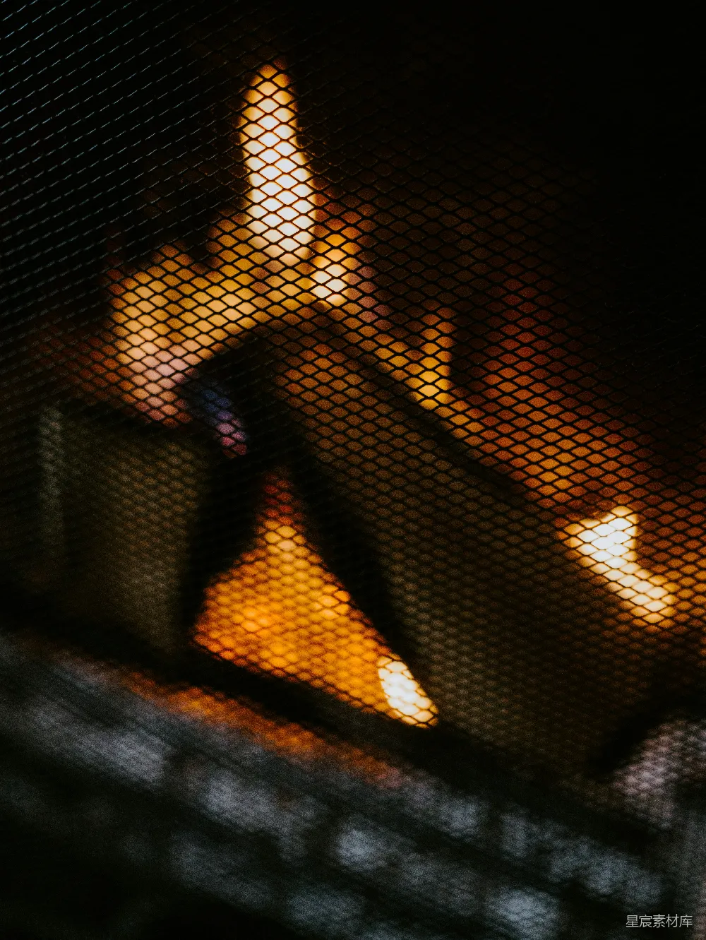 高清摄影 光影 抽象 艺术 夜晚 质感 网状光影