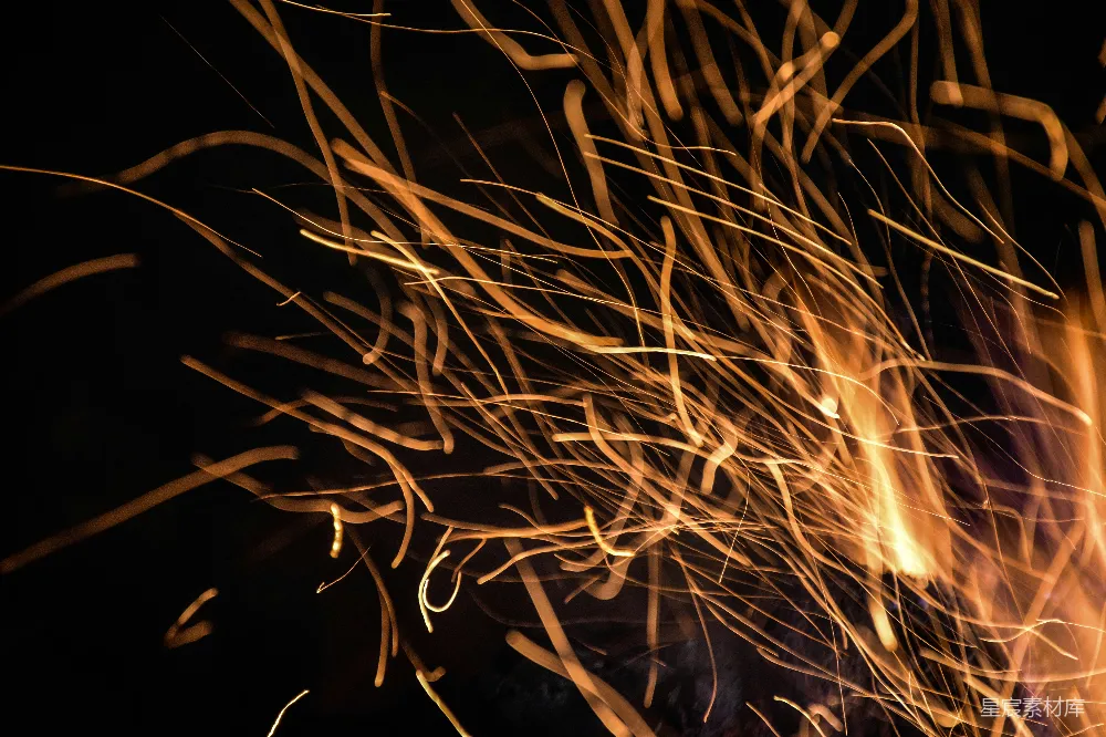 高清摄影 烟花 夜景 动态效果 节日 庆祝 夜空中的烟花火花