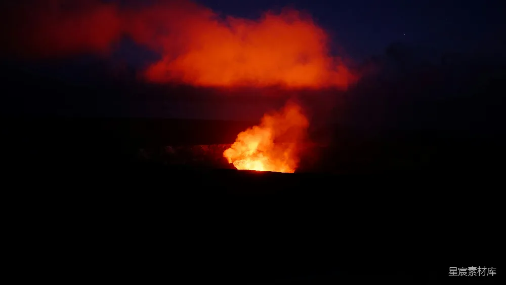 高清摄影 火山 夜景 自然 壮观 地质 火山夜景