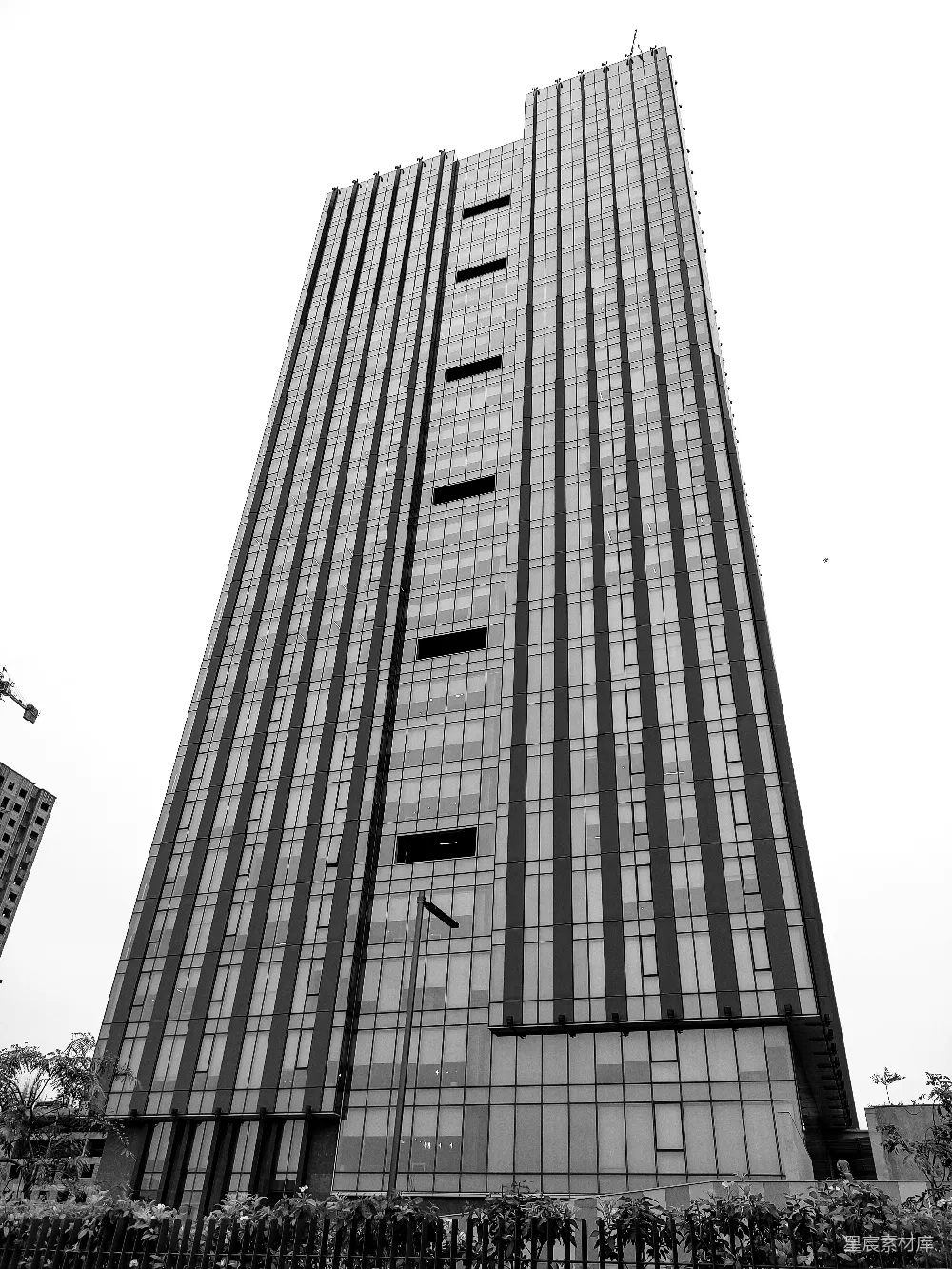 高清摄影 摩天大楼 黑白摄影 城市景观 现代建筑 工业风格 现代都市摩天大楼