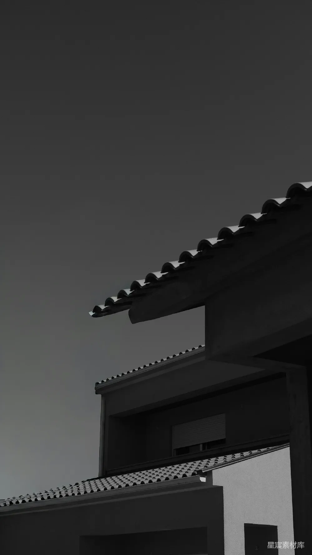 高清摄影 建筑 阴天 屋顶 现代风格 城市 阴天下的屋顶
