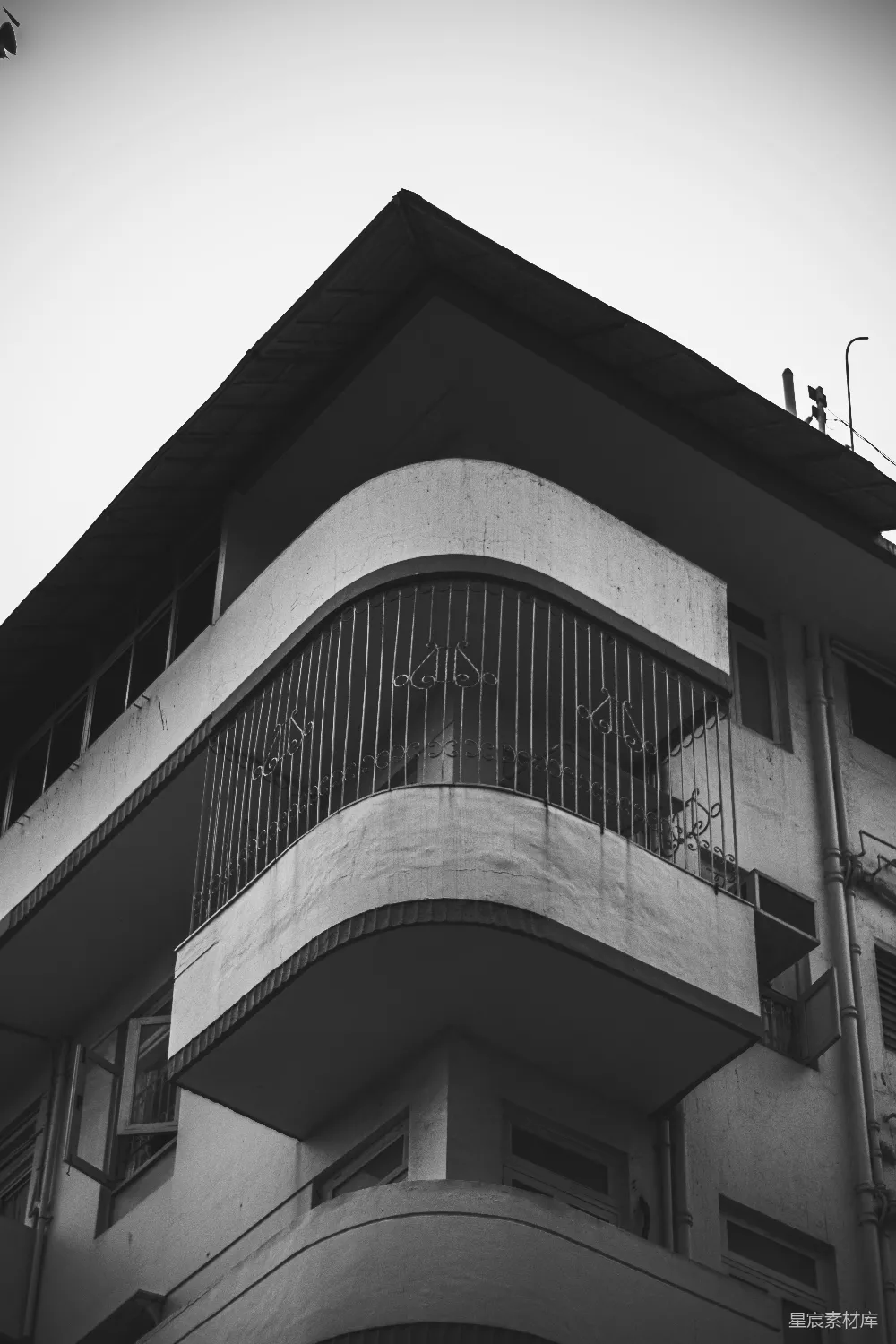 高清摄影 黑白 建筑 角落 复古 城市 黑白建筑的角落
