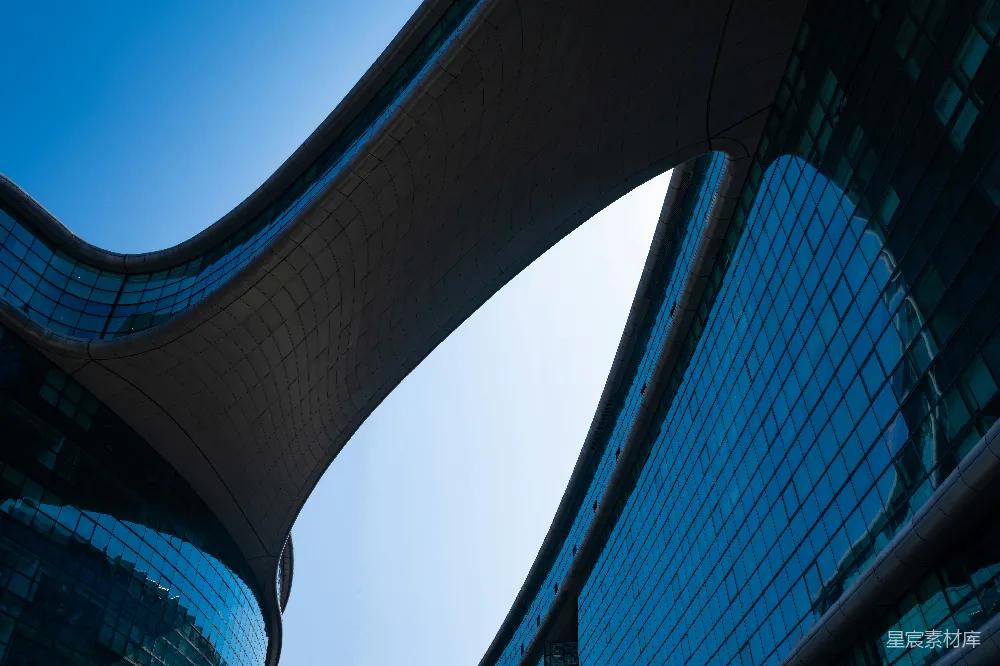 高清摄影 建筑 现代 蓝天 城市 几何 现代建筑与蓝天的对话