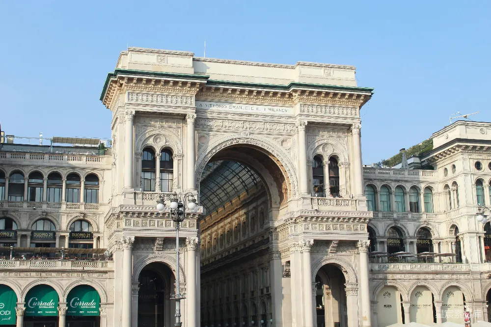 高清摄影 米兰 意大利 旅游景点 历史建筑 购物中心 米兰埃马努埃莱二世拱廊
