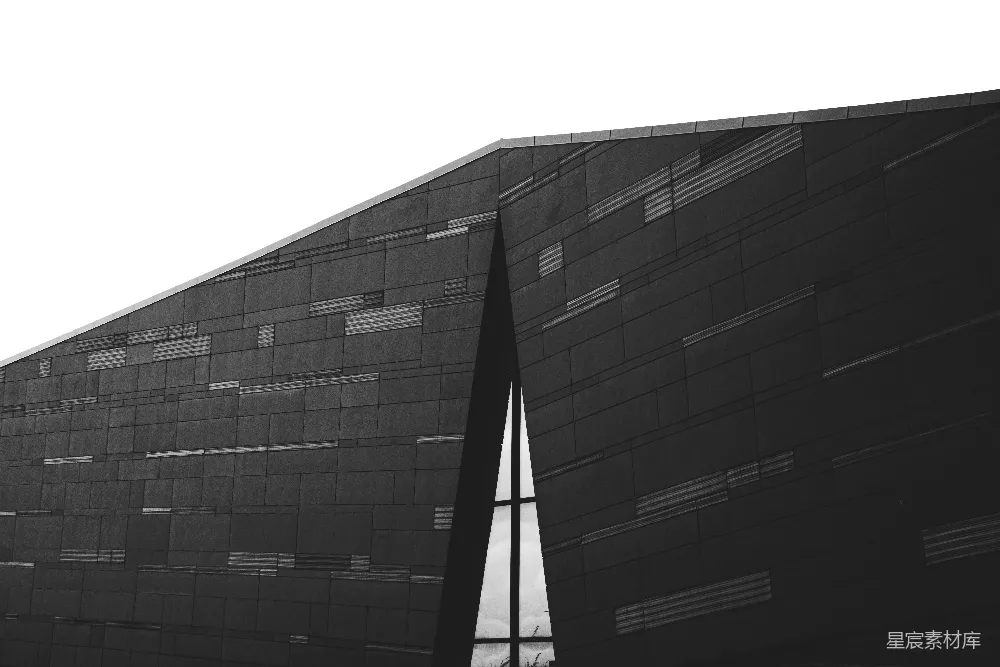 高清摄影 现代建筑 黑白摄影 几何构图 城市景观 简约风格 现代建筑的黑白剪影