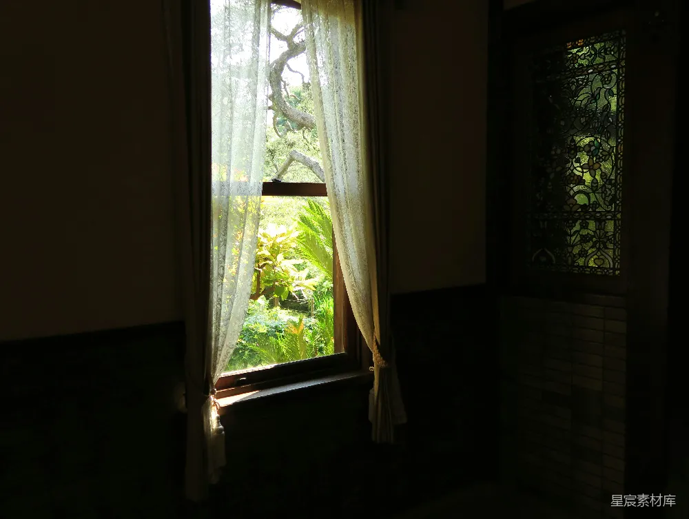 高清摄影 窗帘 阳光 窗户 室内 自然 阳光透过窗帘