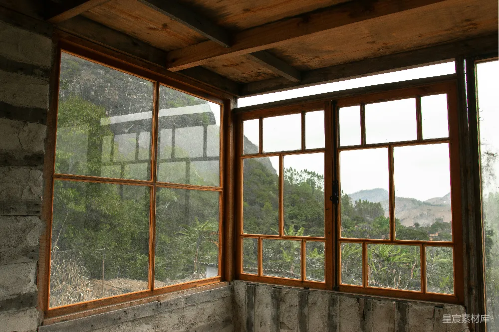 高清摄影 乡村 窗户 自然景观 建筑 风景 乡村的窗户与自然景观