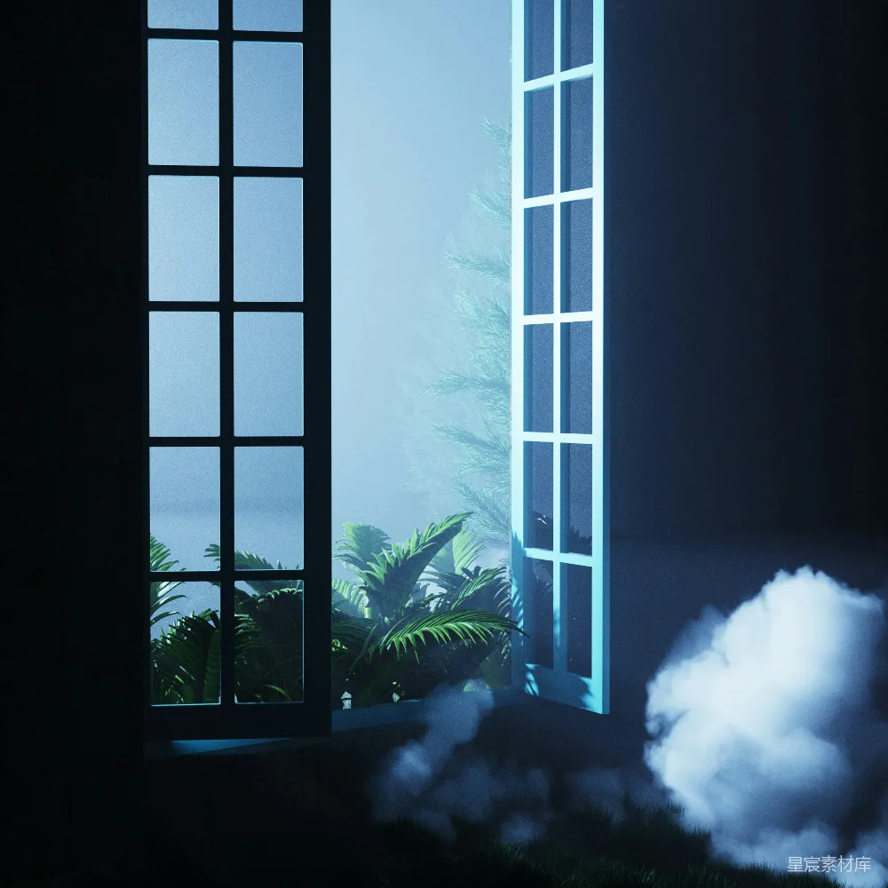 高清摄影 热带雨林 窗户 自然 幻想 神秘 窗边的热带雨林