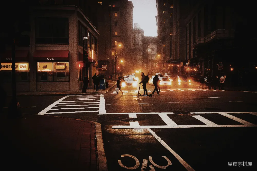 高清摄影 城市 夜景 车流 人声 街道 城市夜景，车流人声
