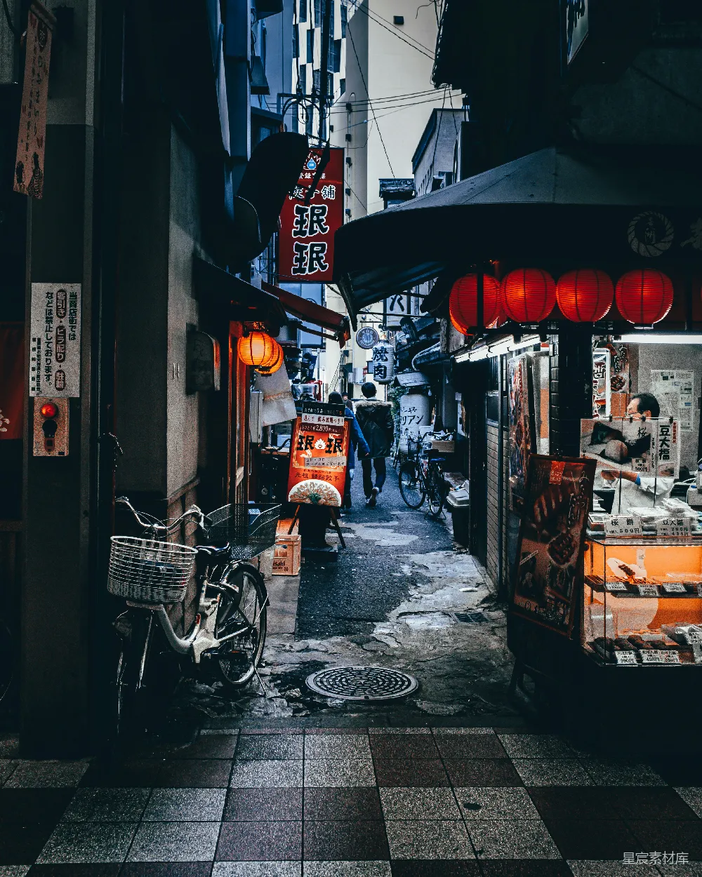 高清摄影 东京 巷弄 夜景 传统 日常生活 东京巷弄夜景