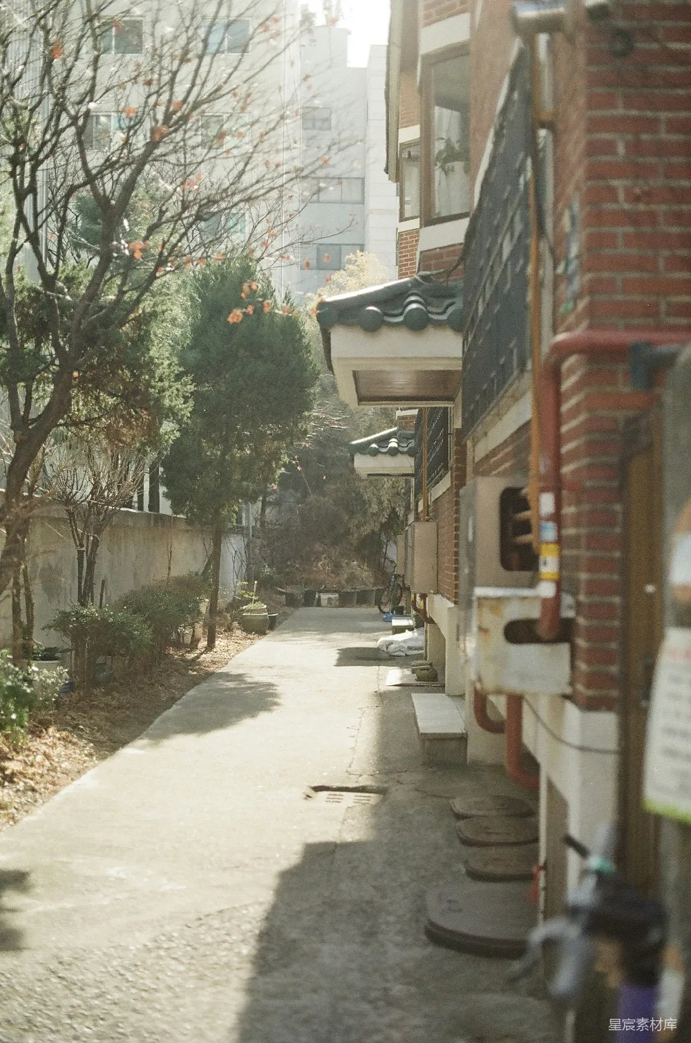 高清摄影 巷子 阳光 建筑 城市 静谧 阳光下的巷子