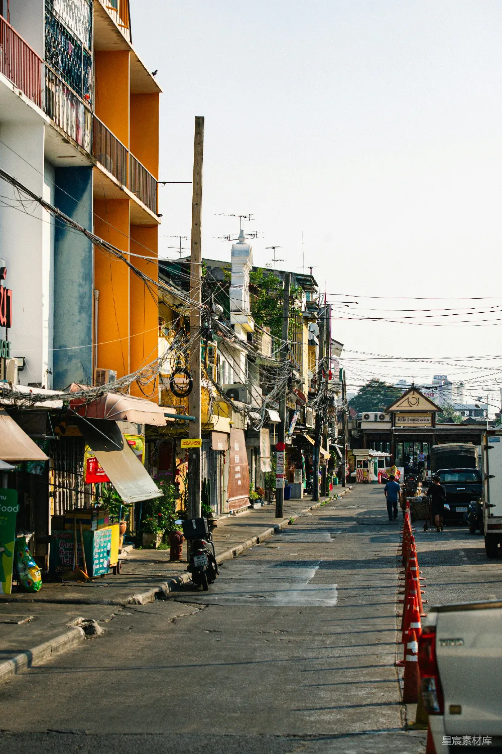 高清摄影 泰国 城市 街道 清晨 生活 泰国街头的清晨
